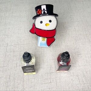 Bath & Body Works Snowman Light Up Wallflower Plug In Nightlight & 2 Refills NWT